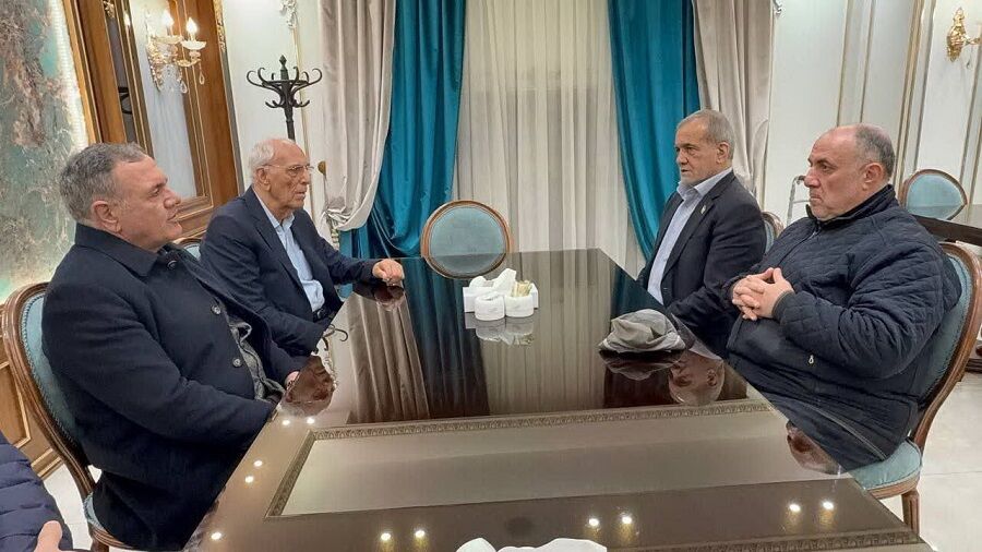 دیدار پزشکیان با مردانی اذر
